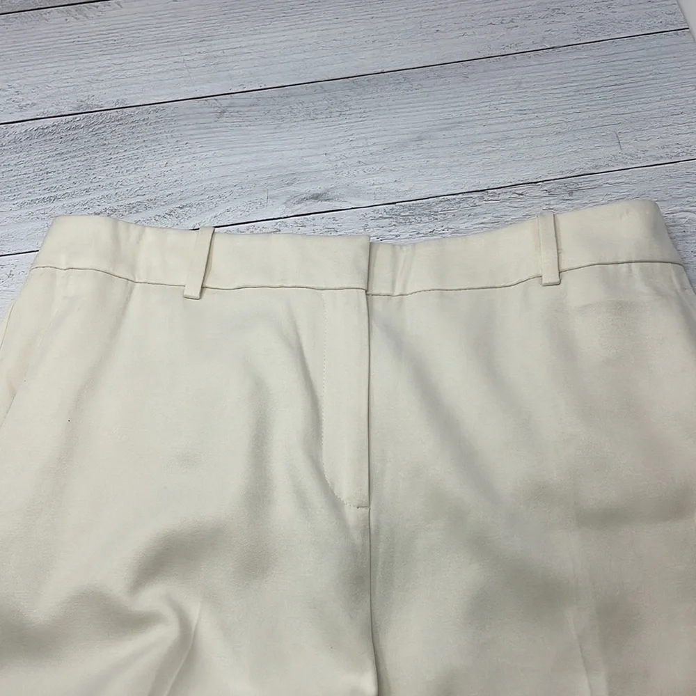 Reiss High Rise Career Trousers in Cream 10 O1 - Picture 6 of 8